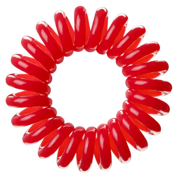 Κοκαλάκια Μαλλιών Invisibobble Traceless Hair Ring Raspberry Red (Συσκευασία 3ων τεμαχίων)