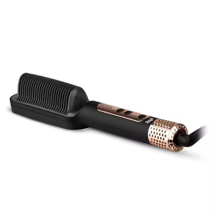 RAF R-412 Electric Hair Straightener Brush With 5 Temp Settings - Βούρτσα Ισιώματος με 5 Στάδια Θερμοκρασίας 45W