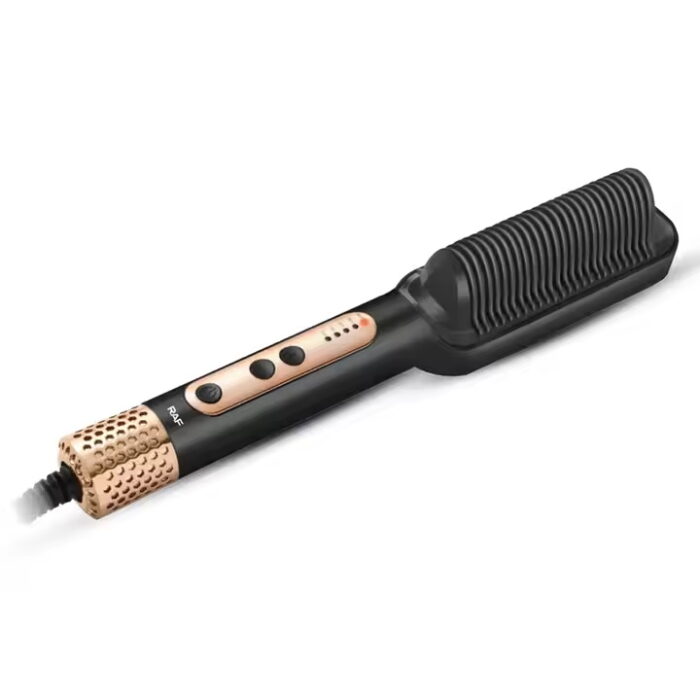 RAF R-412 Electric Hair Straightener Brush With 5 Temp Settings - Βούρτσα Ισιώματος με 5 Στάδια Θερμοκρασίας 45W