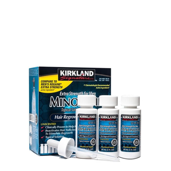 KIRKLAND Minoxidil Topical Solution 5% - Θεραπεία Αναγέννησης Μαλλιών για Άντρες 6 τεμ. x 60ml