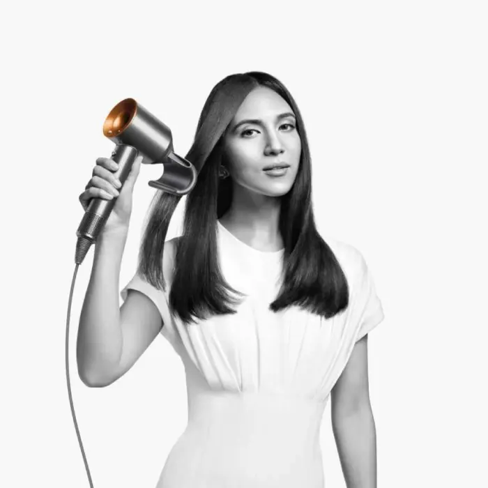 DYSON HD07 E Dyson Supersonic HD07 Gift Pack - Επαγγελματικό Πιστολάκι Μαλλιών με Φυσούνα + Δερμάτινη Θήκη + Βούρτσα Dark Blue / Bright Copper 1600W