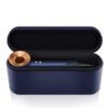 DYSON HD07 LEATHER COMB BLUE 03 Dyson Supersonic HD07 Gift Pack - Επαγγελματικό Πιστολάκι Μαλλιών με Φυσούνα + Δερμάτινη Θήκη + Βούρτσα Dark Blue / Bright Copper 1600W