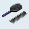 DYSON HD07 LEATHER COMB BLUE 06 Dyson Supersonic HD07 Gift Pack - Επαγγελματικό Πιστολάκι Μαλλιών με Φυσούνα + Δερμάτινη Θήκη + Βούρτσα Dark Blue / Bright Copper 1600W